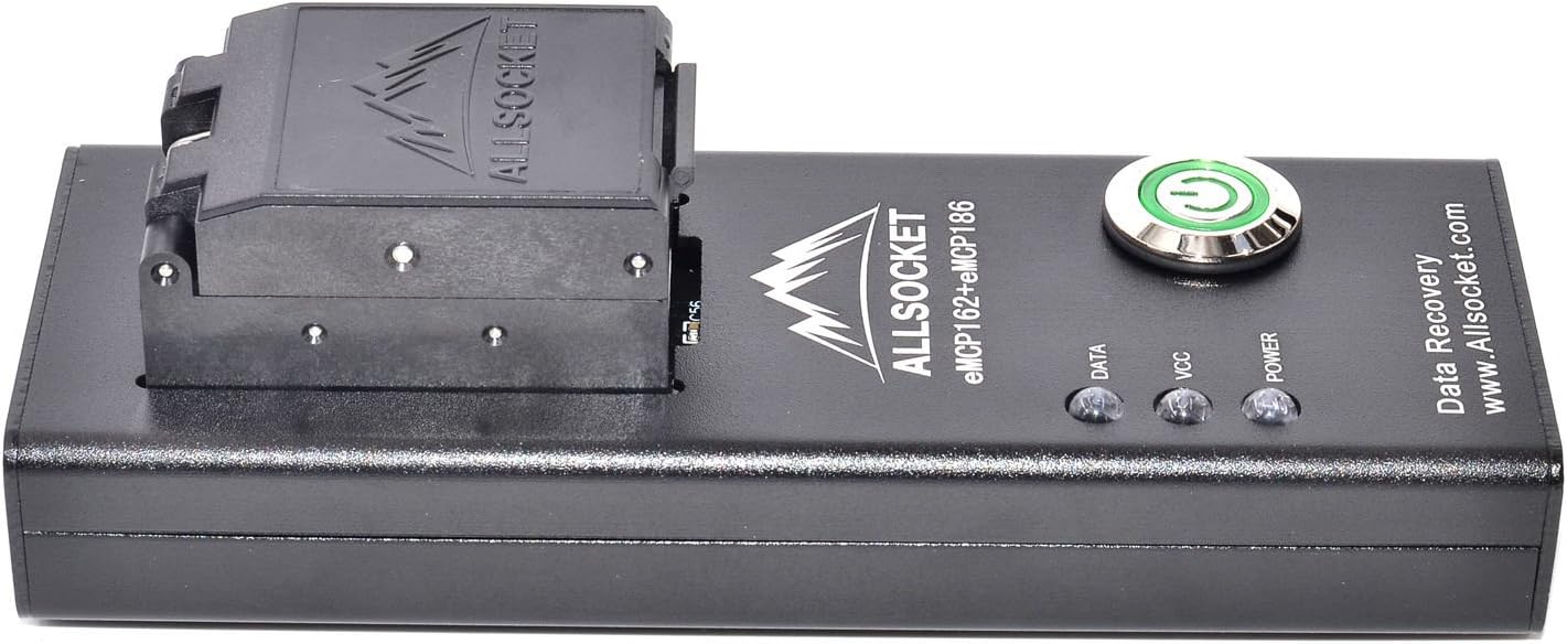 eMCP162/186 Socket,FBGA162 BGA186 eMCP Reader Data Forensic Extractor Retrieve SMS,Cameras Photos,Videos,Contacts from Physical Water Damage Cellphone CF Card