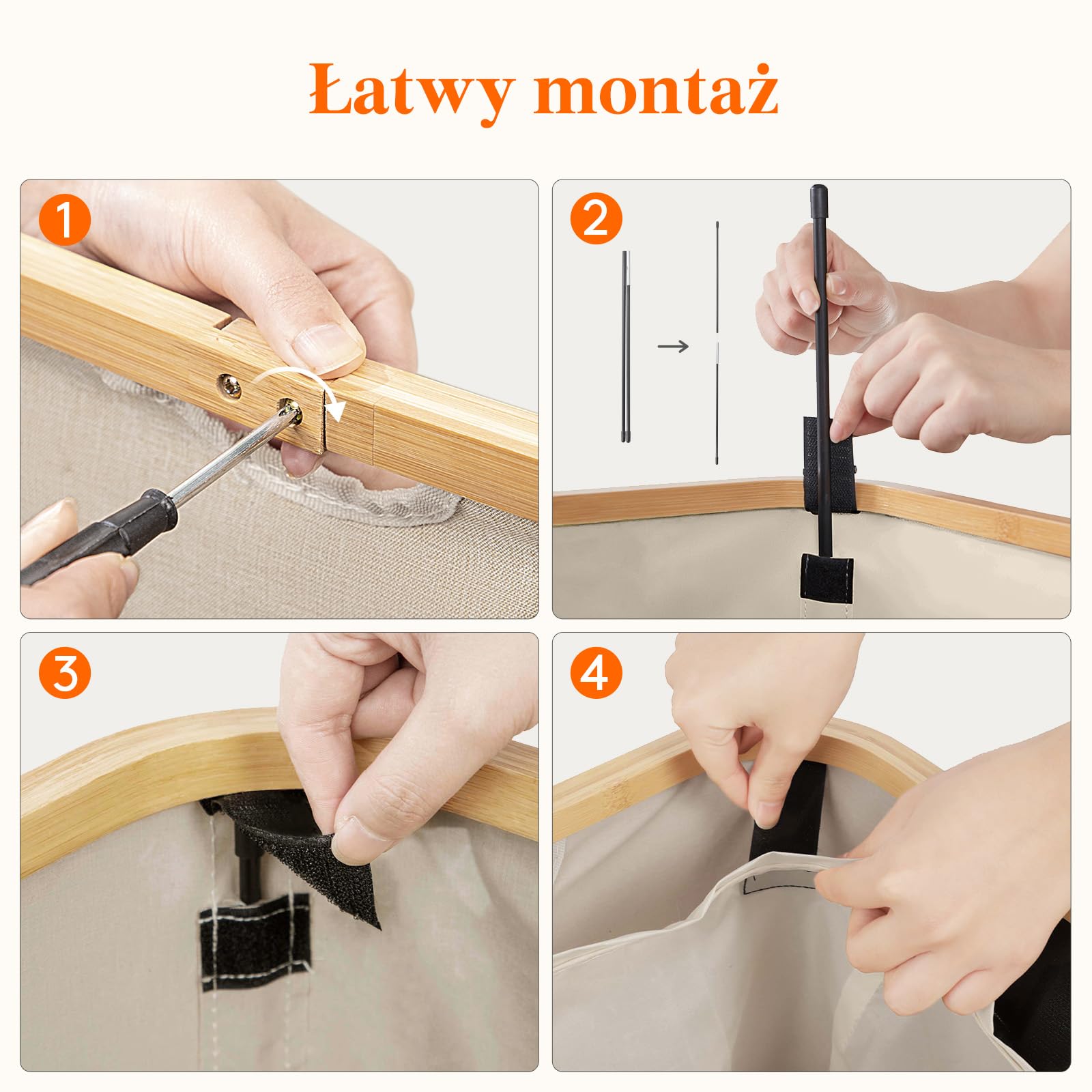 Lifewit 150L Kosz na pranie z pokrywką, Zbieracz prania 3 przegródki, Duży pojemnik na pranie, Sortownik prania, Beczka na pranie, Sortowanie prania, Pojemnik na pranie, Kosze na pranie do pralni