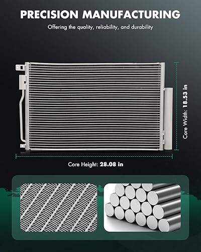 Vista 336 de SCITOO Aire acondicionado condensador compatible con Chevrolet, para modelos GMC - Silverado 2500 HD 2015-2019 - Sierra 2500 HD 2015-2019 - 6.0L