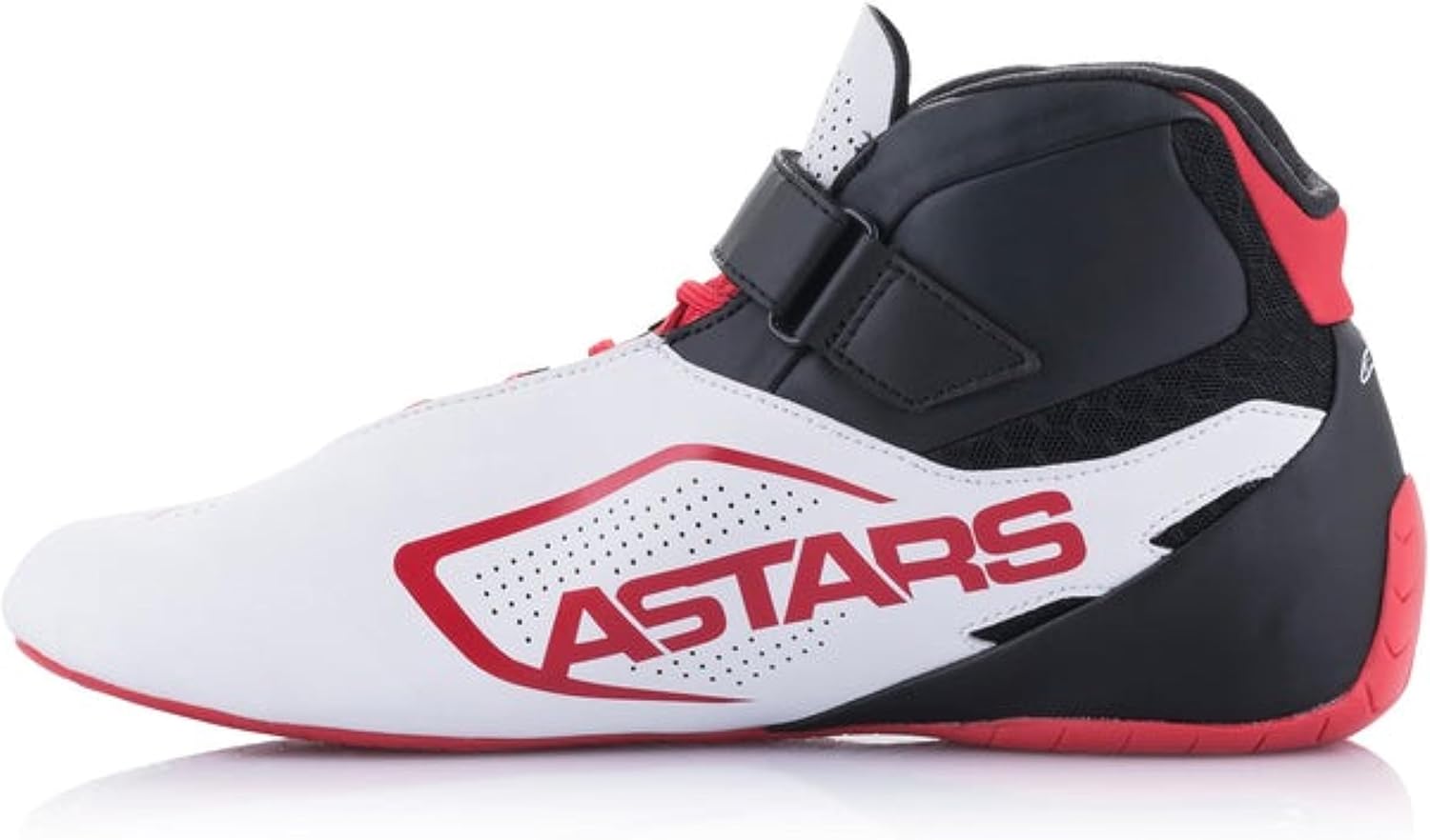 Alpinestars TECH-1 K V2 SHOES - WHITE/BLACK/RED - 4.5