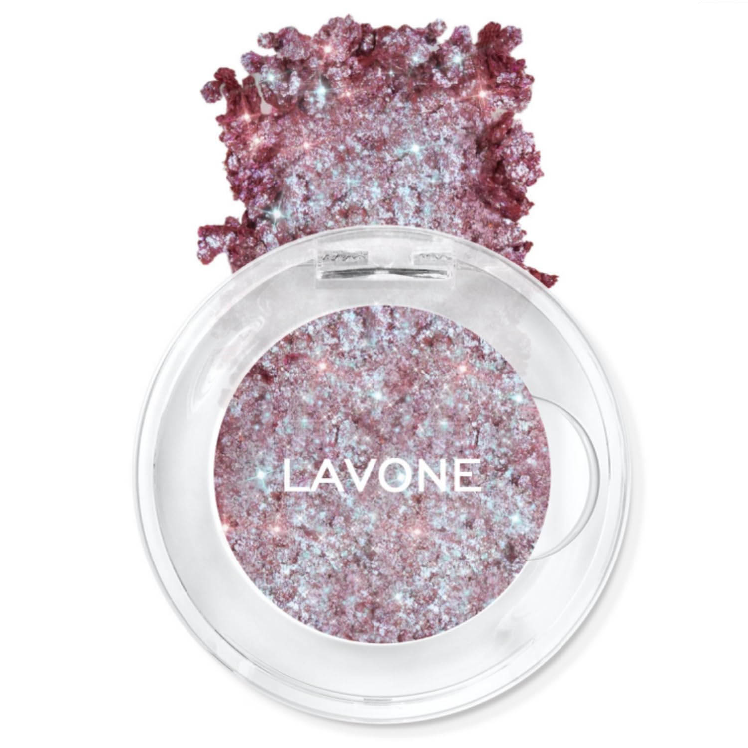 LAVONE Multichrome Eyeshadow, Iridescent Purple-Pink-Gold Eyeshadow Powder, Multidimensional Sparkle with 1-Swipe Color, Highly Pigmented, Smooth Non-Falling