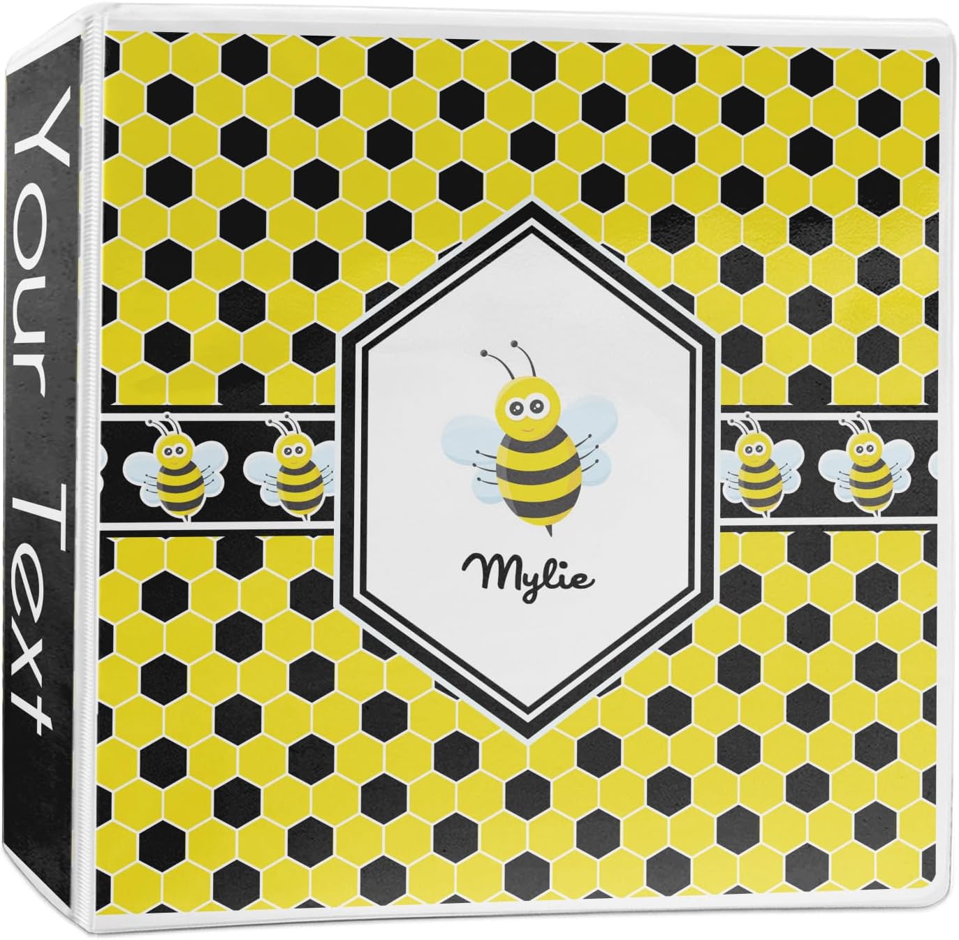 Personalized Honeycomb 3-Ring Binder - 2 inch