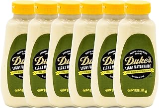 Duke’s Light Mayonnaise with Olive Oil Blend Squeeze Bottle – Smooth & Creamy, 11.5 Ounce (Pack of 6)