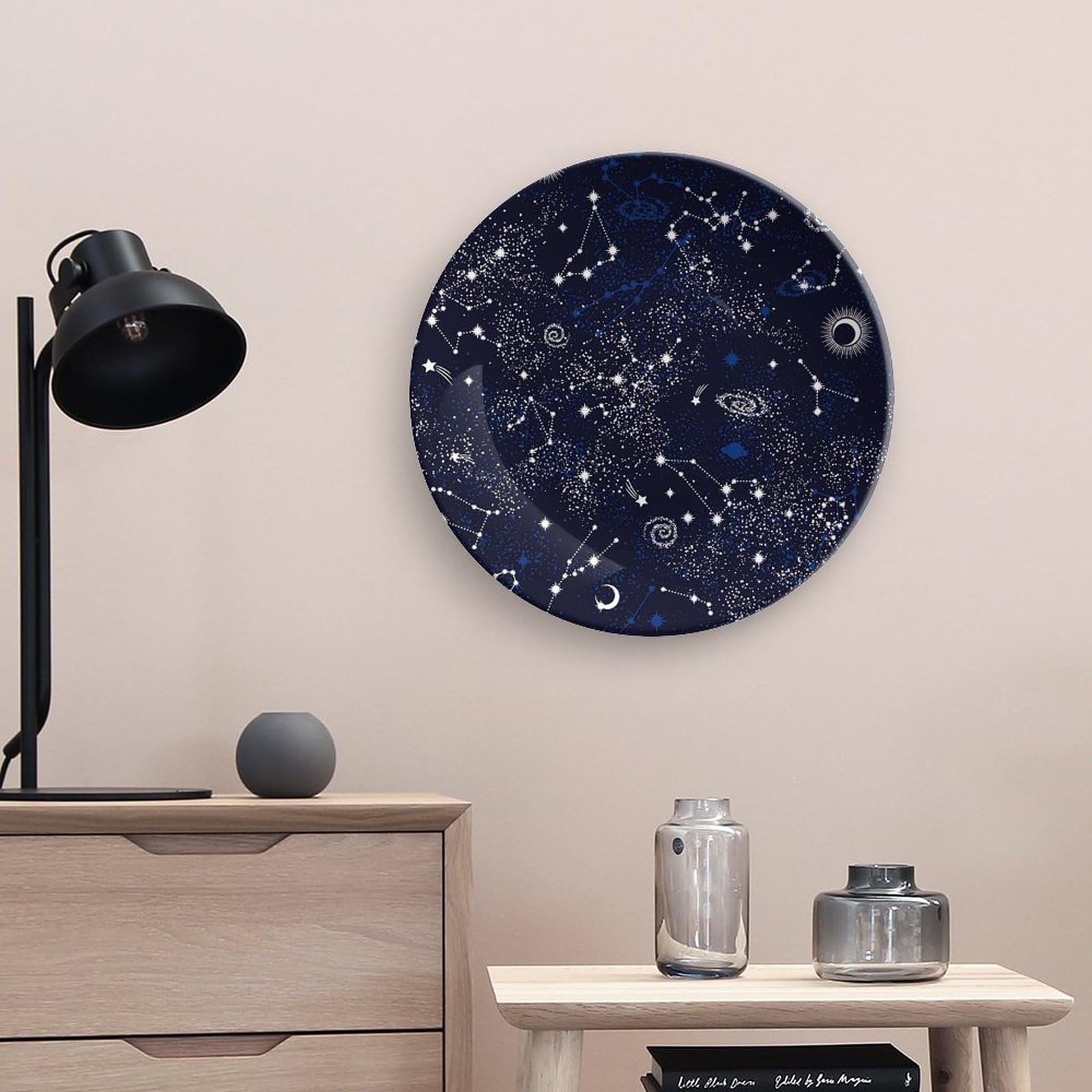 Amazon.co.jp: 宇宙銀河星座 プレートボーンチャイナ装飾プレート