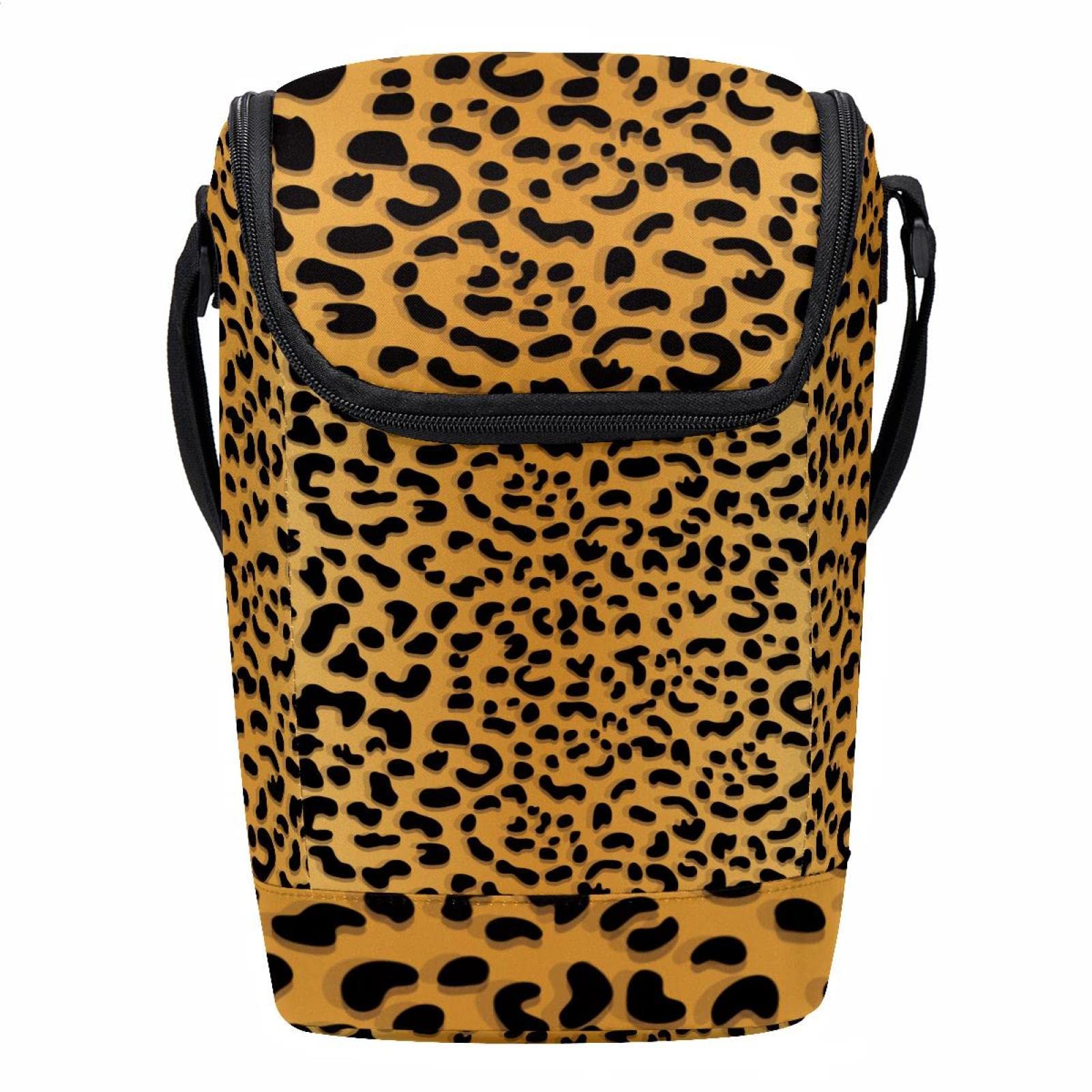 Fiambrera para el trabajo isotérmica y lonchera con estampado de leopardo impermeable