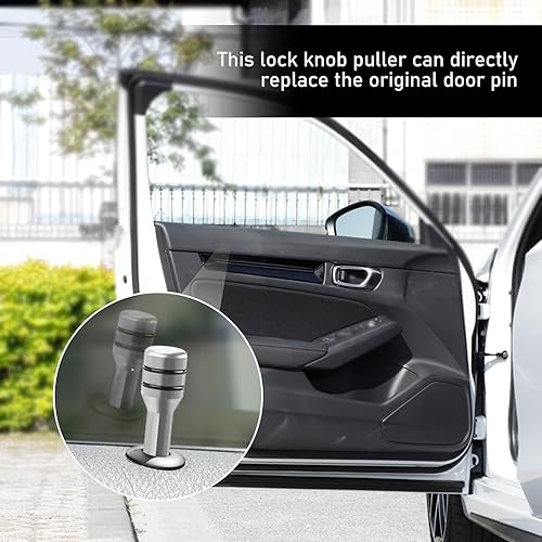 Miniatura 6 de awlbed 4 piezas de cubierta de metal antiarañazos antioxidante para puerta interior de automóvil, cerradura de puerta de seguridad modificada