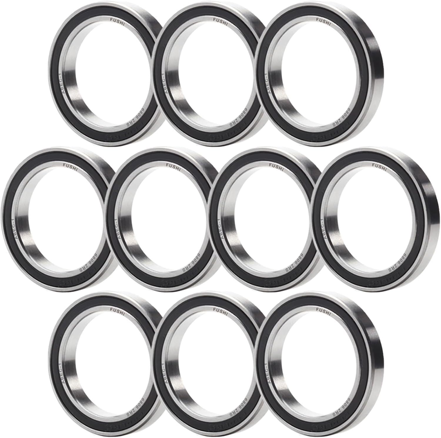 Bearings, 6806-2RS Bearing (10 PCS) 30 * 42 7 mm Thin Section 6806 2RS Ball Bearings 6806RS 61806 RS,High Load Carrying Capacity