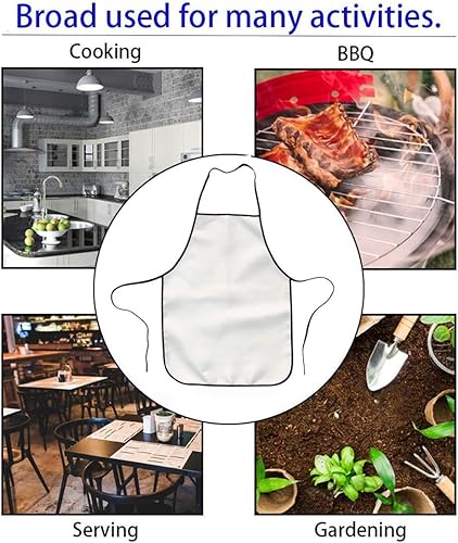 Miniatura 5 de Masterhand Delantales para hombre, delantal de música, divertidos delantales para hombres y mujeres, delantal de cocina para hornear, Varios colores