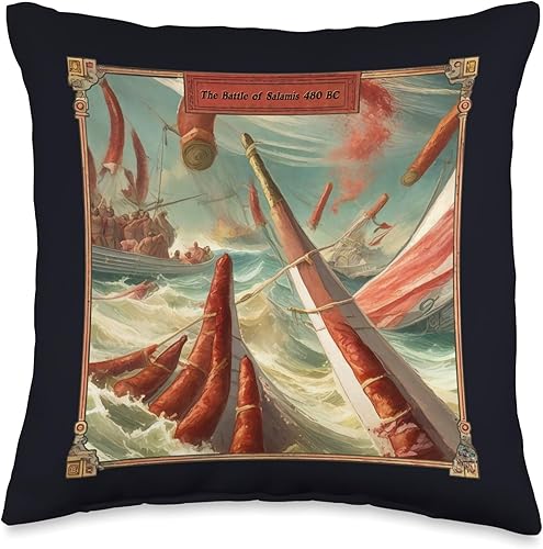 The Battle of Salamis (#03) - Almohada (16 x 16 pulgadas), multicolor