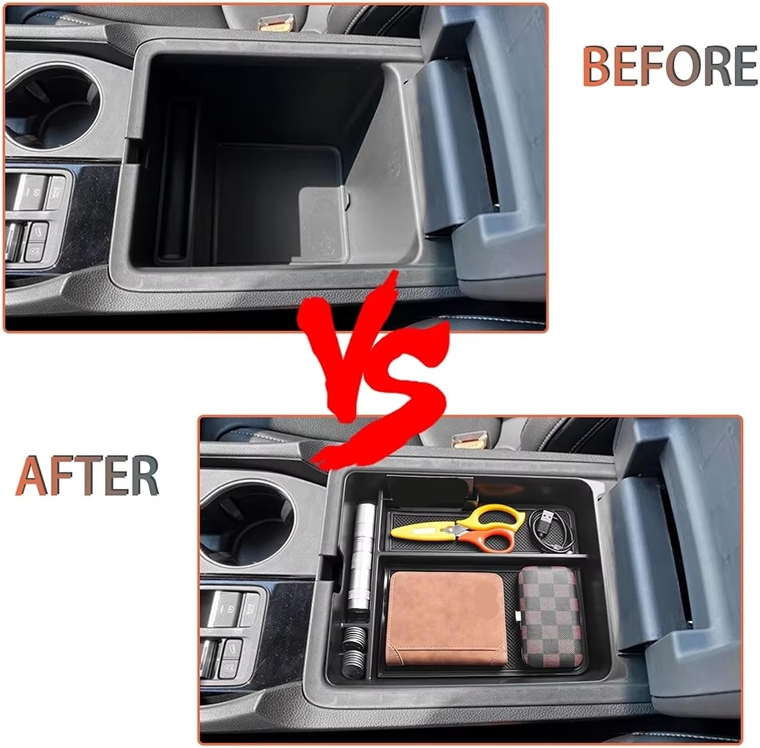 Glove Box Storage for Pilot LX EX-L for Sport 2023 2024 Car Center Console Organizer Car Interior Accessories Armrest Box ABS