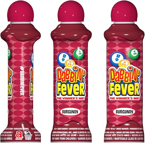 Miniatura 8 de Dabbin' Fever Bingo Daubers One Dozen - Dabbers de tinta de 3 onzas (morado)