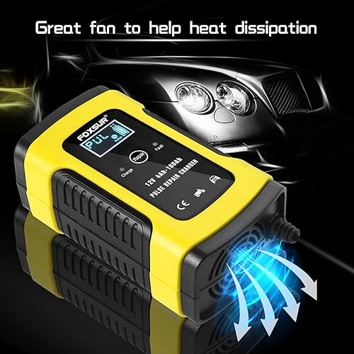 Miniatura 8 de Mantenedor de cargador de batería inteligente automotriz de 12 V y 5 amperios para automóvil, motocicleta, RV, SUV, cortacésped, barco, RV, SUV, ATV