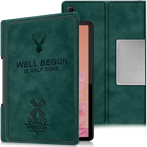 ProElite Cover for Lenovo Tab Plus 11.5 inch Case, Deer Flip case Cover for Lenovo Tab Plus 11.5 inch Tablet, Dark Green