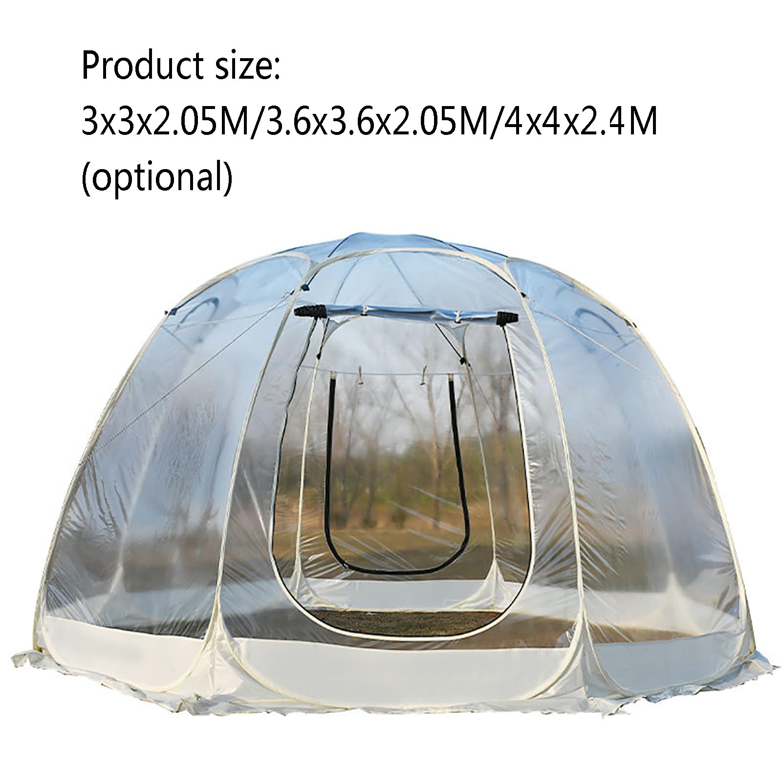 Amazon | ポップアップバブルクリアテント、360°屋外透明バブルテント