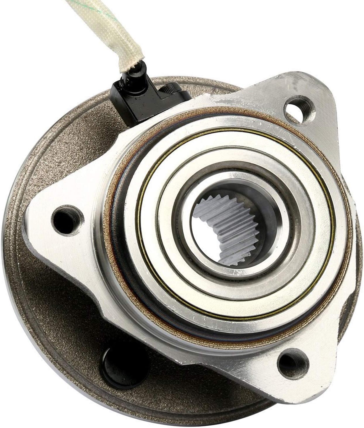 MotorbyMotor 515003 Front Wheel Bearing and Hub Assembly with 5 Lugs Fits for Ford Ranger Explorer Sport Trac, Mazda B4000 B3000 B2300, Mercury Mountaineer Low-Runout Replacement Hub Bearing (w/ABS)