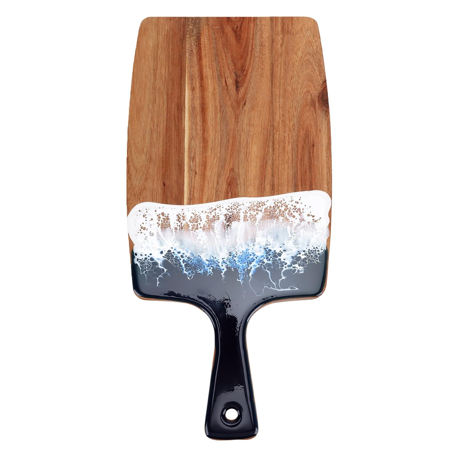 Tagliere in Legno con Manico, Grande 50x29,5 Cm per