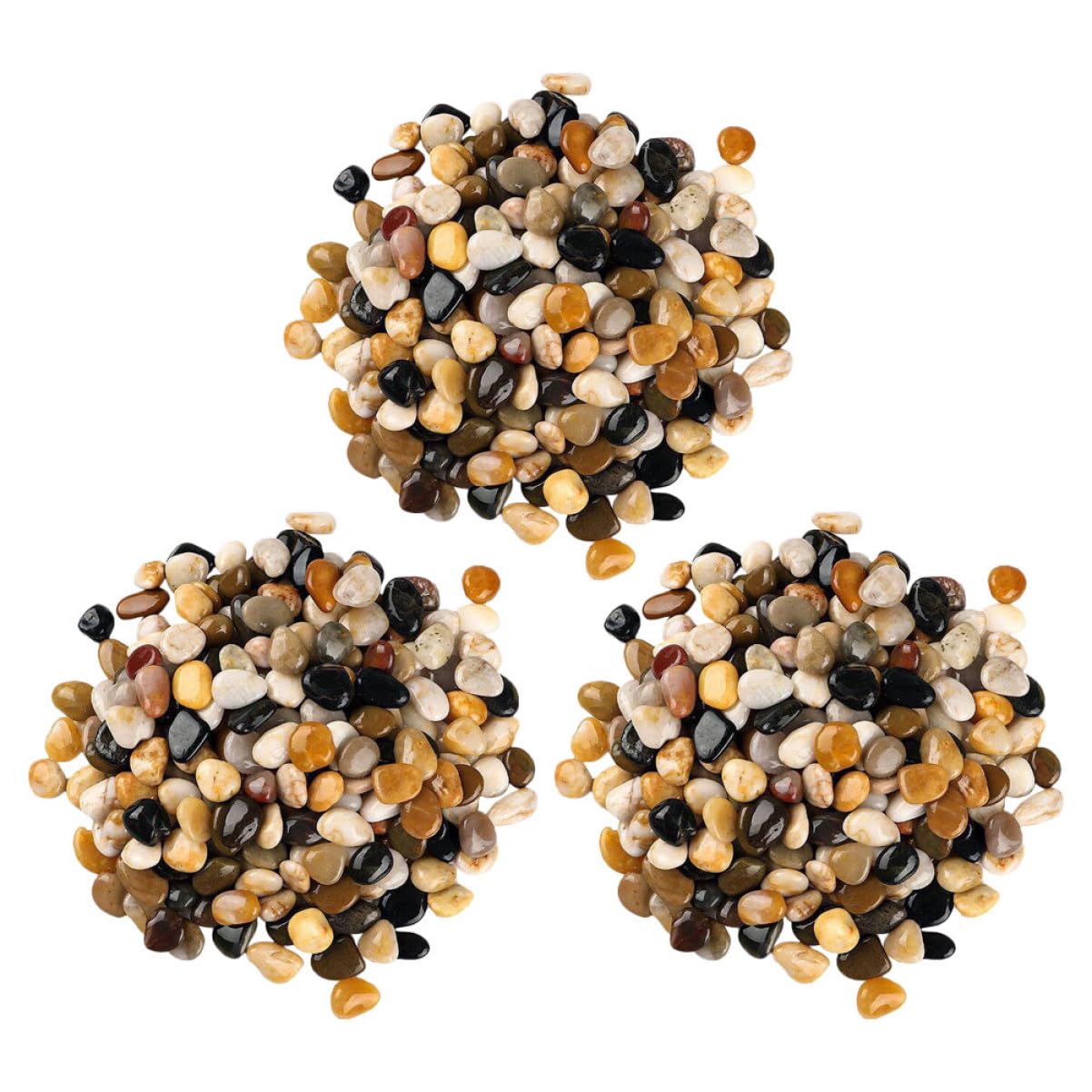 Mikikit Decorative Pebbles for Aquarium Plants and Garden Landscaping Each Vibrant Colors for Flowerpots and Home Decor