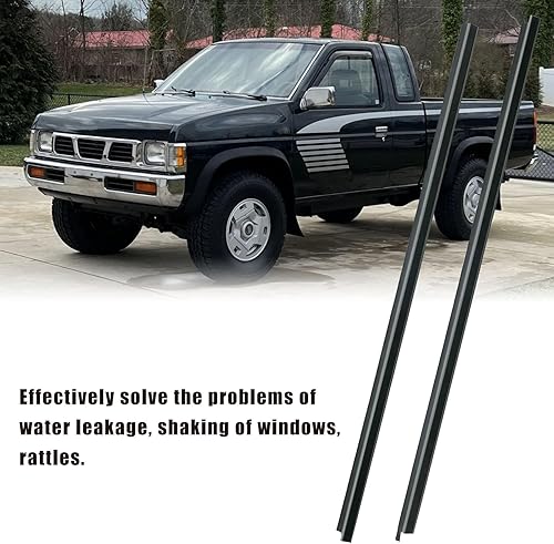 Miniatura 2 de 80820-01G00 Burlete de ventana Moldeado Cinturón de sellado para Nissan Pickup D21 Hardbody 1986-1994 Reemplazar 80821-01G00