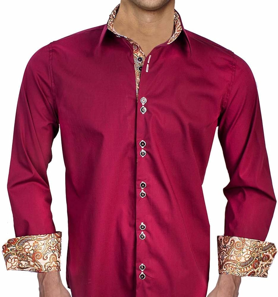 maroon designer shirt