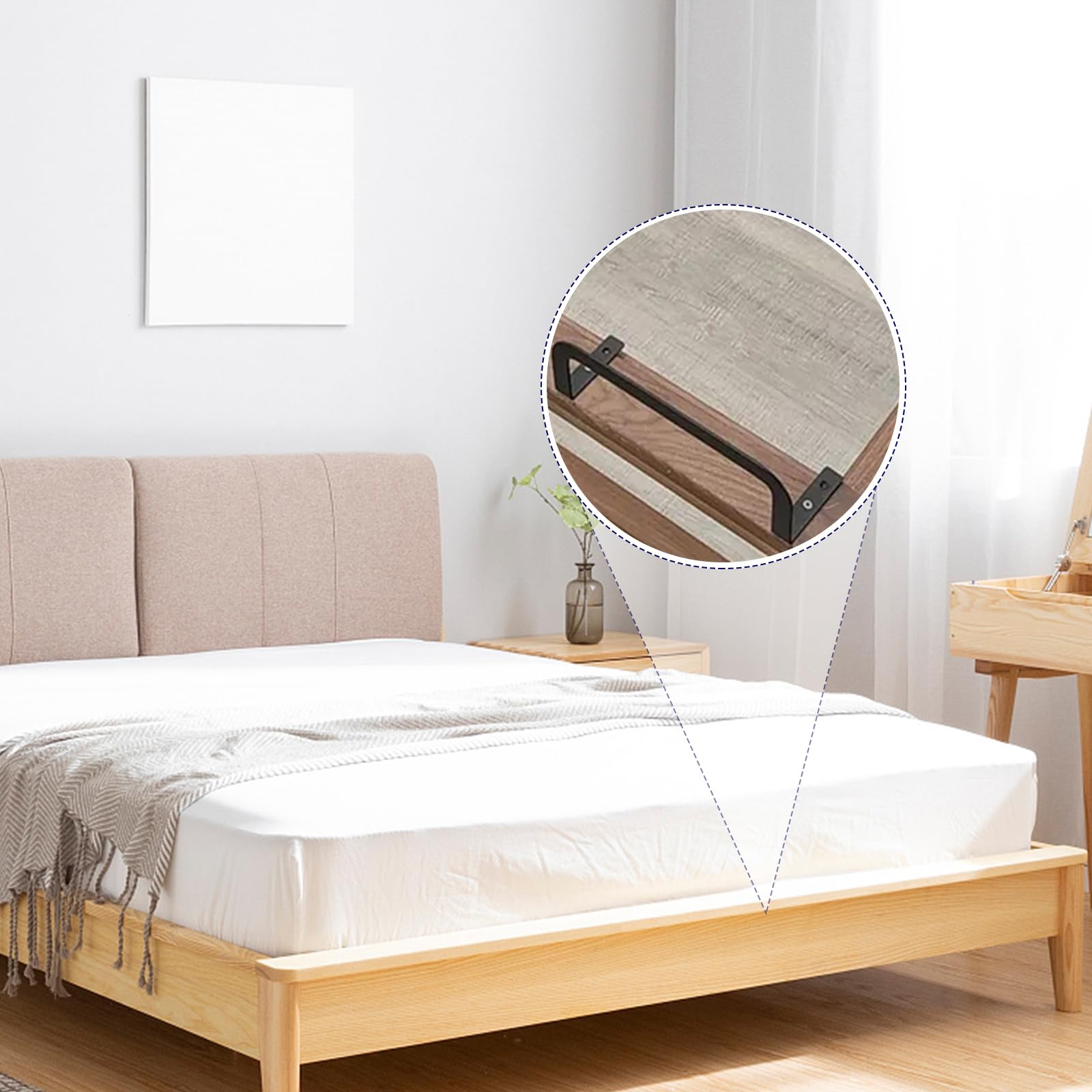 Aisny Soporte De Colchón, Deflector De Colchón, 4 Piezas Pinzas De Colchón Antideslizantes para Cabecera O Pie, Soporte De Colchón Antideslizante para Estructura De Cama,bed tool