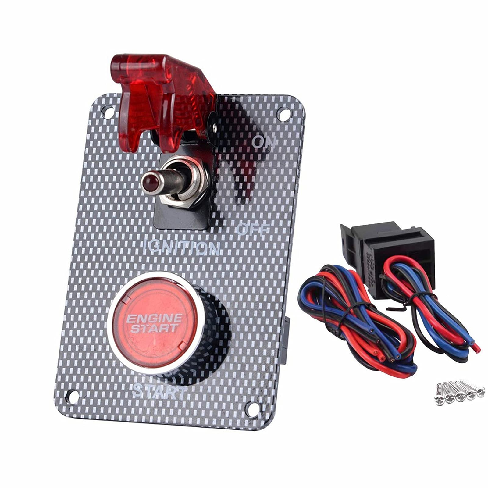 Buy 12V Ignition Switch Panel Race Car with Engine Starter Push Button