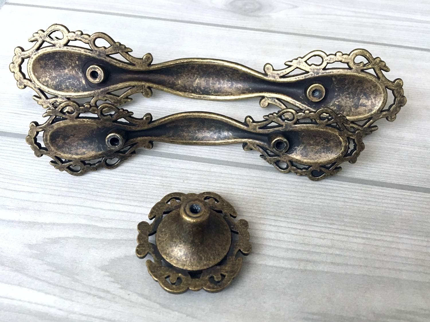 2.5" 3.75" C-C Vintage Look Drawer Pull Antique Bronze Dresser Knob Cabinet Handle Dresser Pulls Kitchen Door Handles Hardware 2 1/2" 3 3/4" 64 96 mm Centers /C-C:2.5" ) ( Size : L:6.8" (172 mm)/C-C:3