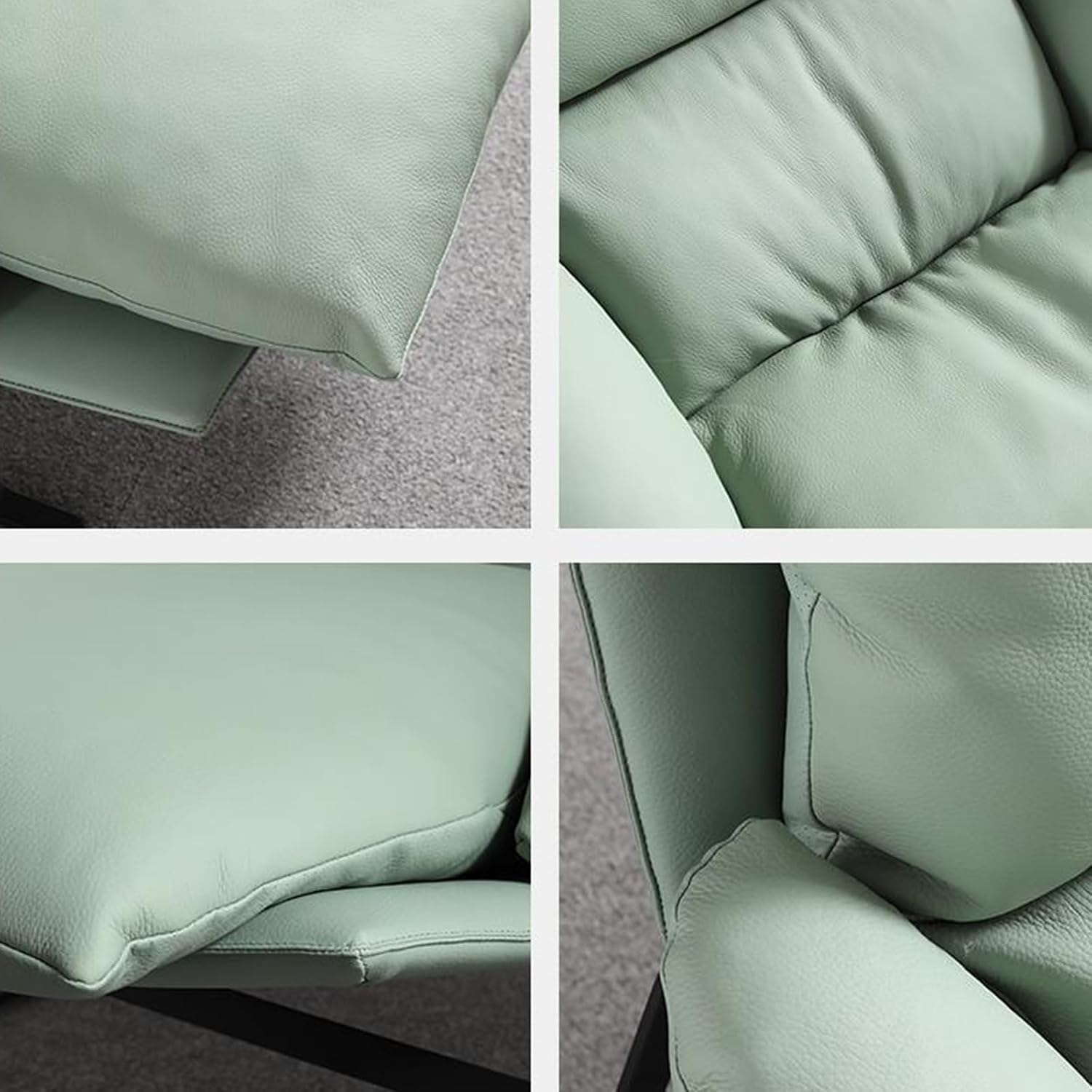 BVCL Single Armchair with Armrests, Single Armchair Bed Pocket Leisure Sofa with Modern Fabric and Steel Frame Extra-Large Seat (Color : Gray)