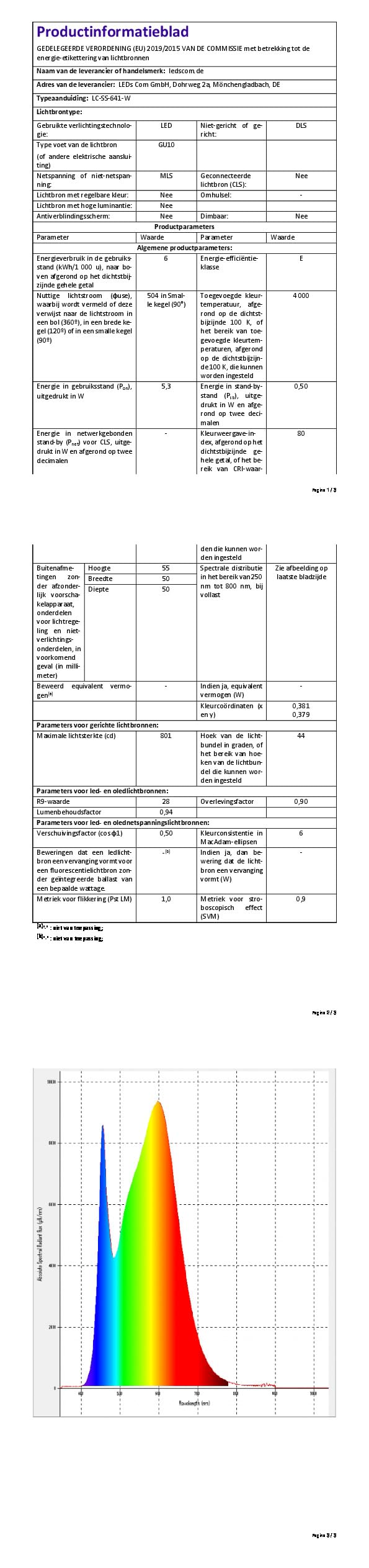 ledscom.de 2x Leselampe WAIKA mit Schwanenhals und Schalter weiß matt, inkl. GU10 LED Lampe (weiß, 5,3W, 504lm, 44°)
