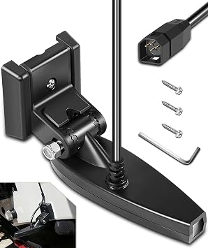 710226-1 XNT 9 DI T Transom Mount Transducer with Dual Beam Sonar and Down Imaging - 200/455 kHz, for Humminbird Transom DualBeam Down Imaging Transducer with Temperature Sensor, 20Ft Cable Length