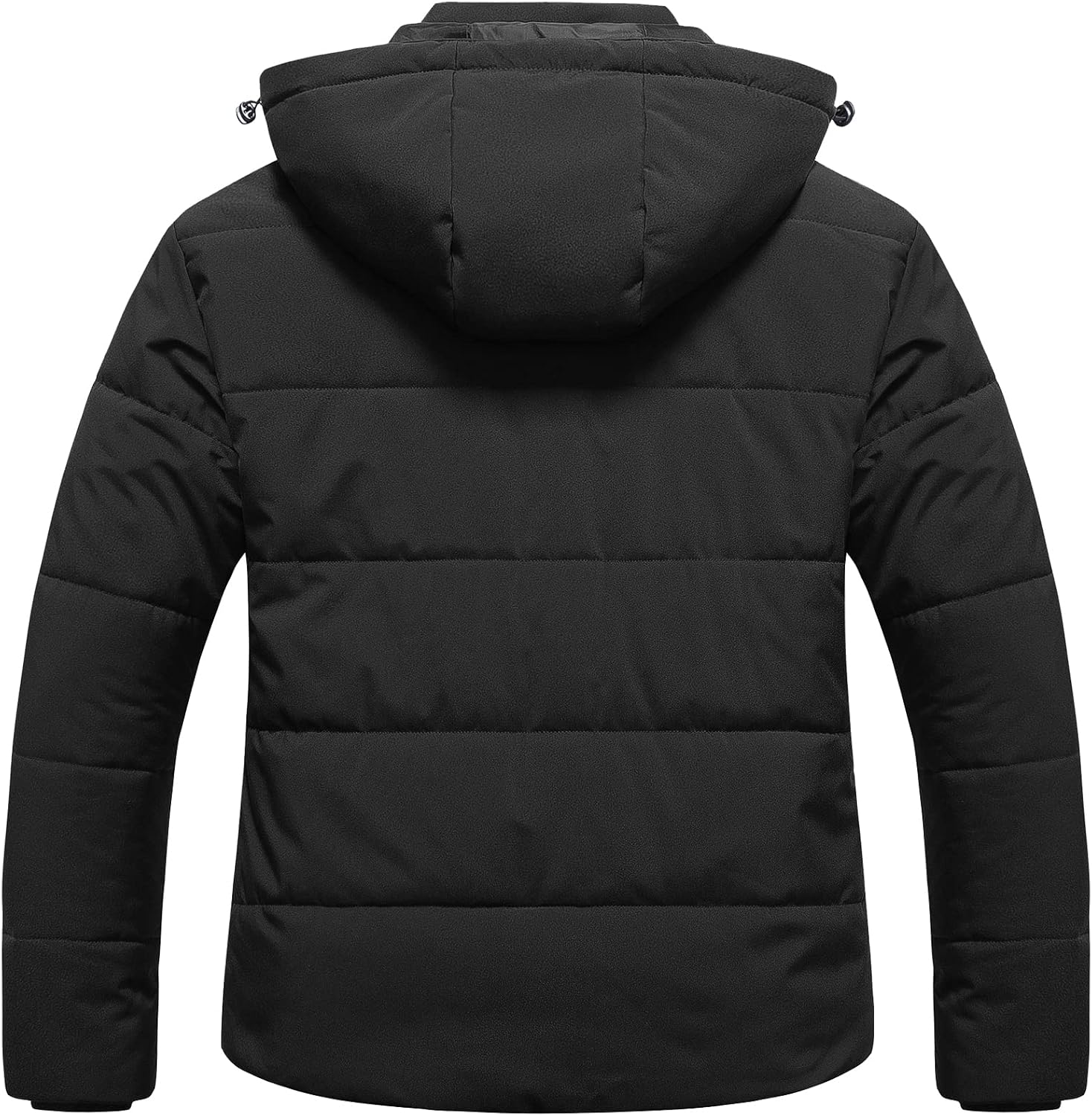 CREATMO US Women's Plus Size Warm Puffer Jacket Waterproof Fleece Lined Winter Coat with Removable Hood - Image 2
