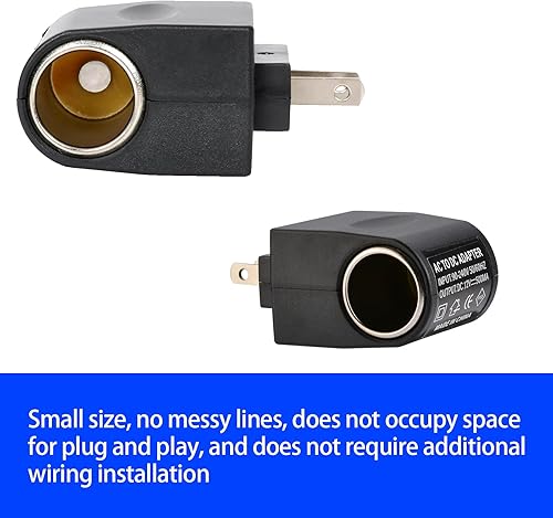 Miniatura 5 de Pack-1 - Enchufe para encendedor de cigarrillos de automóvil, inversor de corriente para vehículos, transformador de 220 V CA a 12 V CC, kit de