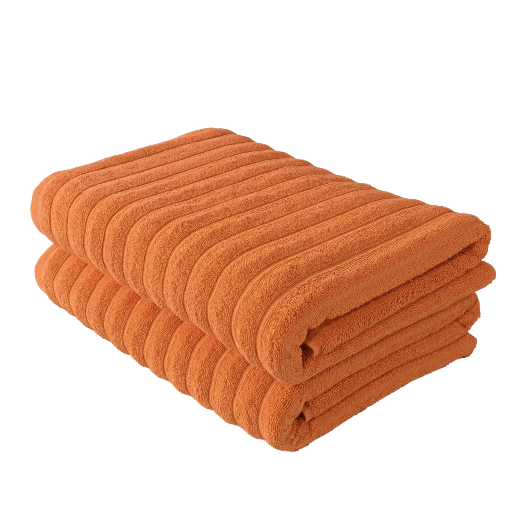 Beribo Orange Cloud Turkish Towel Set 100% Cotton 620Gsm (, 2 Bath Towels)