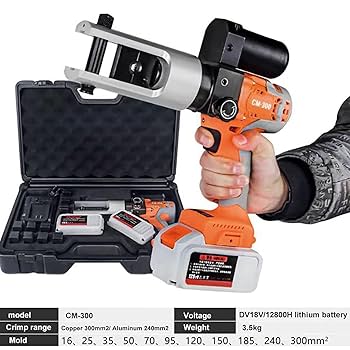 油圧圧着機 Amazon.co.jp: 電動油圧チューブ圧着工具、380 nm 充電式油圧