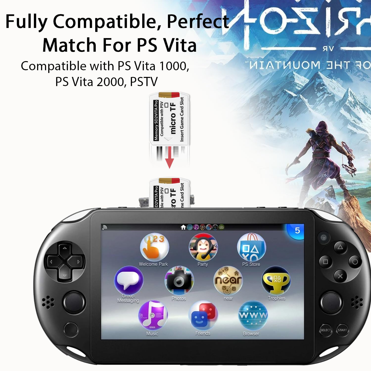 PS Vita 本体  充電器&メモリカード8GB付き Amazon | SD2Vita 6.0 PS Vita メモリーカードアダプター 256GB Micro