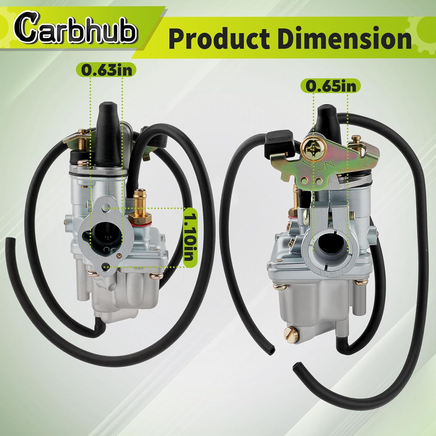 Carbhub Carb Compatible with SUZUKI JR 50 JR50 Carburetor + Air Filter Box Assembly 1978-2006 Carb