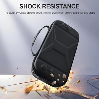 LANZHANFEI Nintendo Switch 2 Case,Switch 2 Accessories, Protective PC Shell Portable Case Pouch for 2025 Nintendo Switch 2 Console & Accessories,(Black)