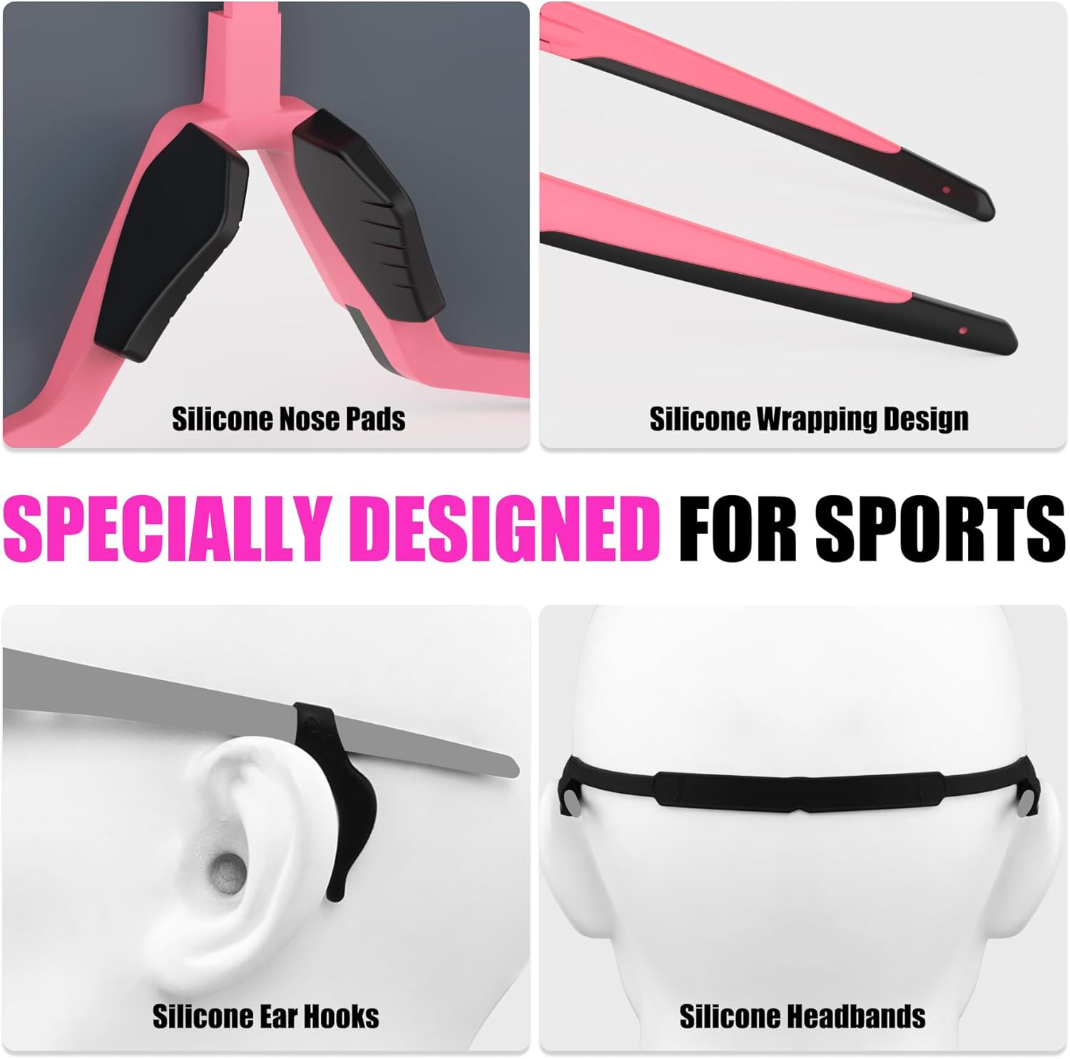 X-TIGER Polarized Sports Sunglasses with 5 Interchangeable Lenses,Mens Womens Cycling Bike Glasses,Baseball Running Fishing - Image 7