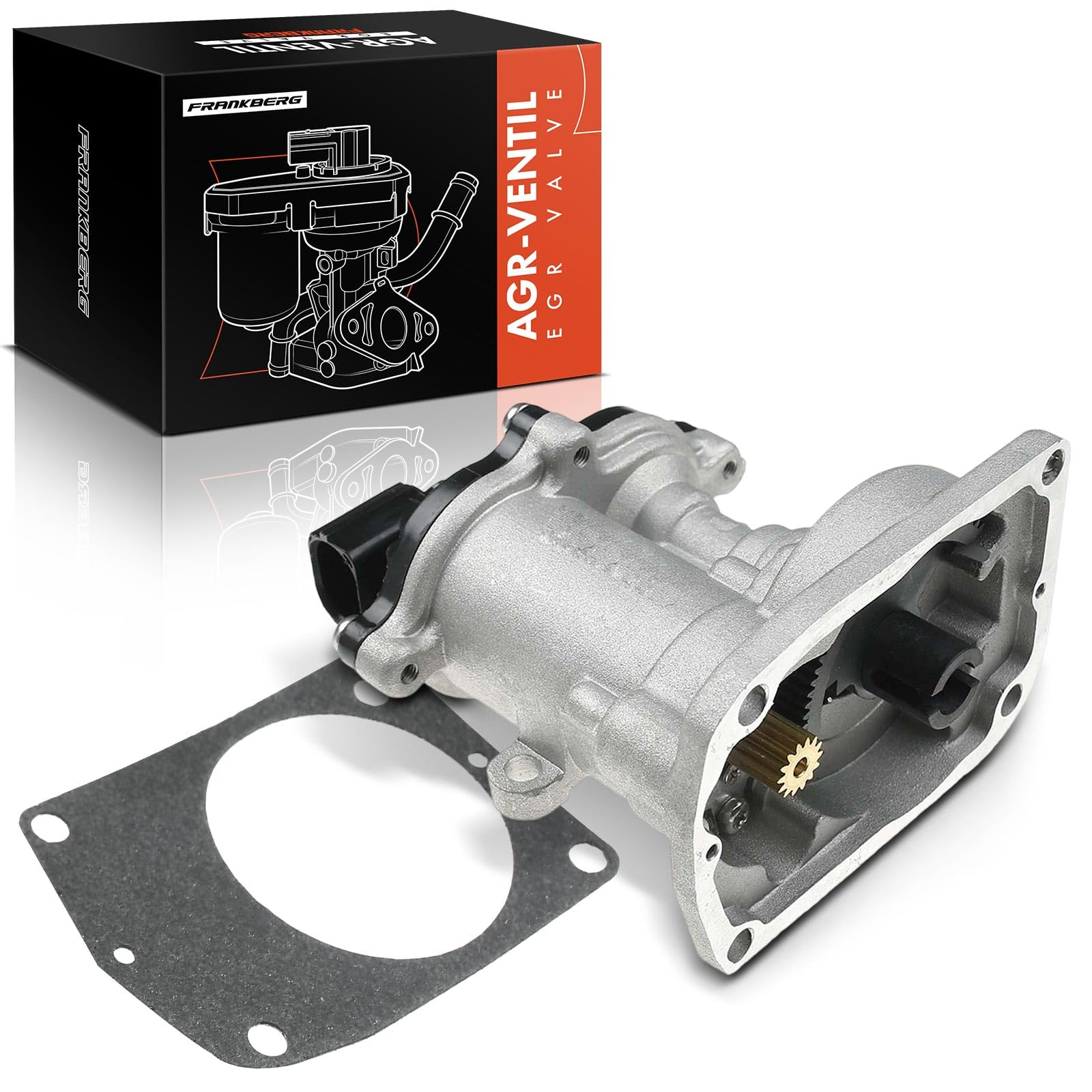 Frankberg Válvula EGR Compatible con Tourneo Connect 1.8 TDCi C-Max DM2 1.8 TDCi Galaxy WA6 1.8 TDCi Focus II Turnier DA DS FFS 1.8 TDCi Focus C-Max DM2 1.8 TDCi Replace# 1668578,8T1Q-9424-CE