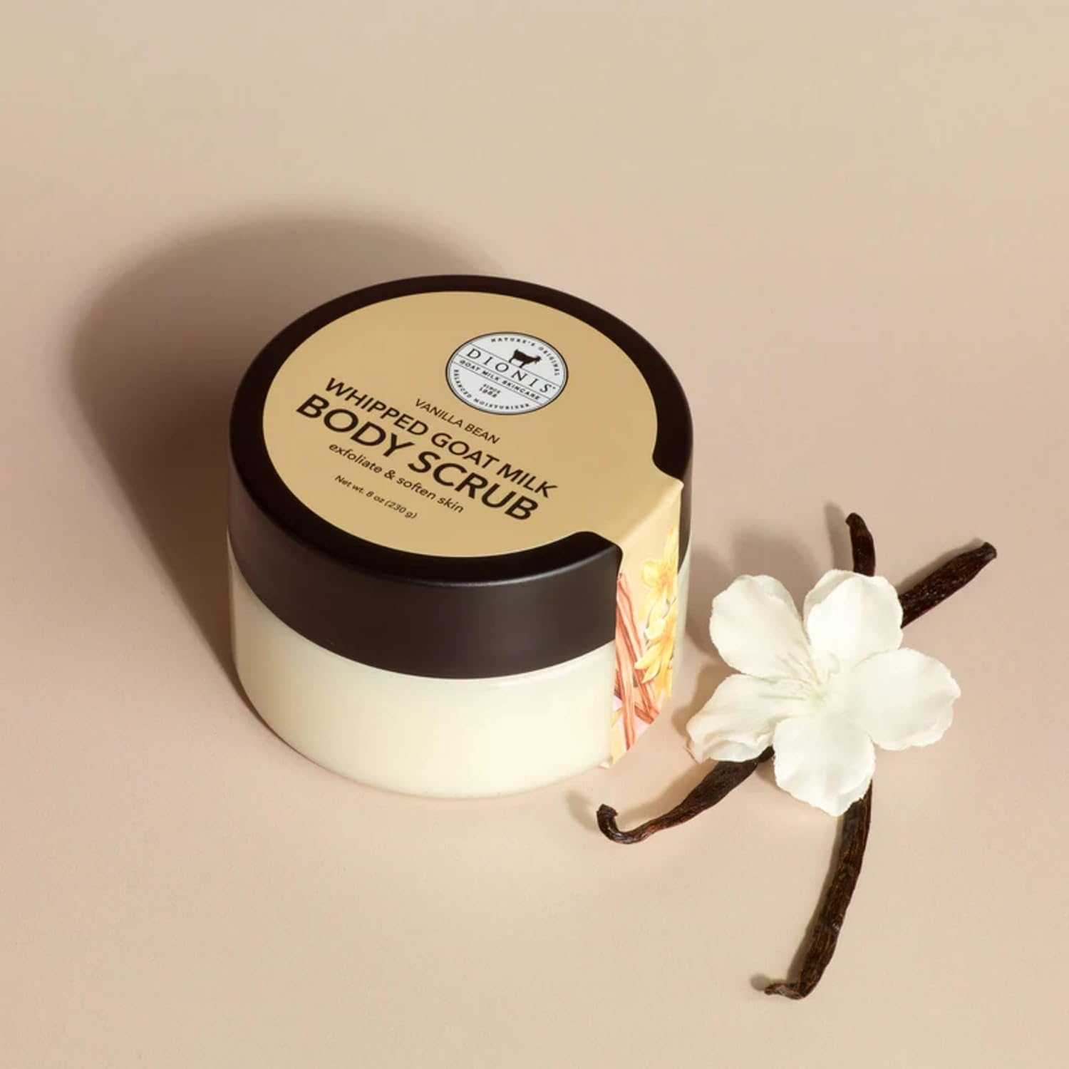 Dionis Goat Milk Whipped Body Scrub Vanilla Bean 8oz (Pack of 1)