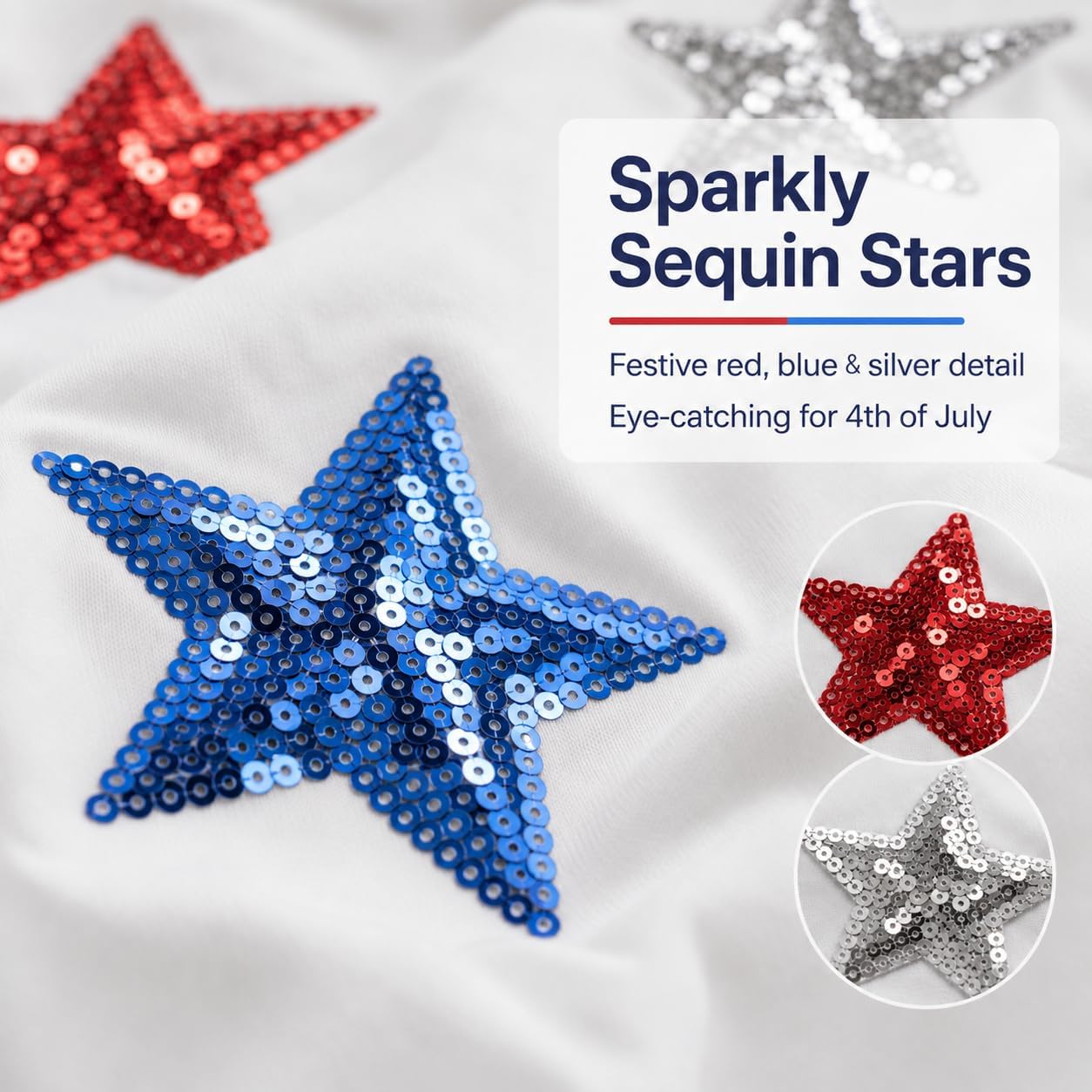 VILOVE 4th of July 2 Piece Sequin Outfits Women 250 Anniversary Usa Shirts and Short Sets Casual Patriotic Shirt Summer Set