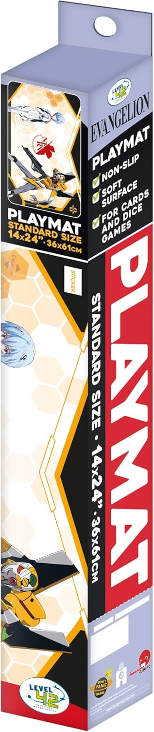 Japanime Games Evangelion: EVA 00 Playmat Gaming Playmat | Large Size (24” x 14”) | Premium Neoprene Surface, Non-Slip Base | Your Favorite Heroes