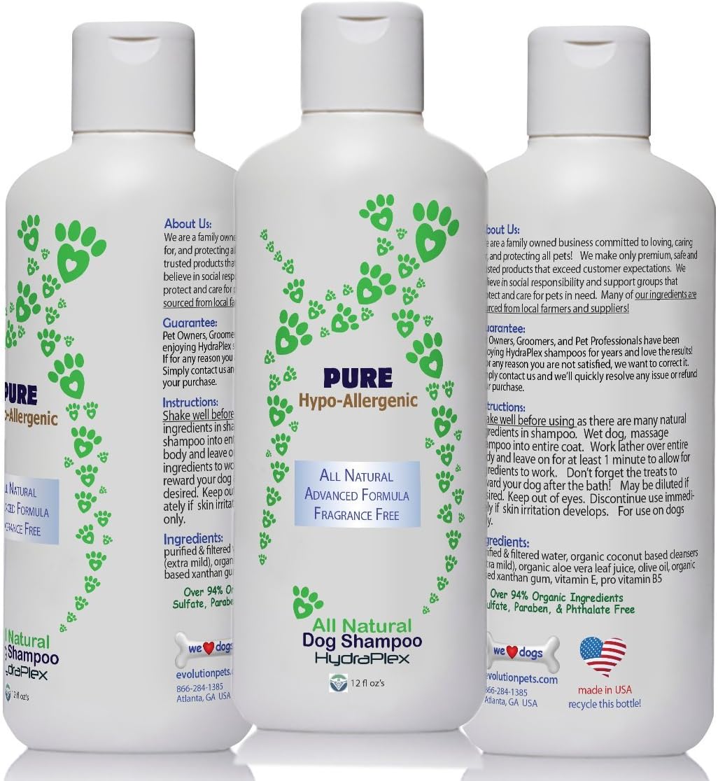 Pet Natural Shampoos BEST Hypoallergenic Dog Shampoo