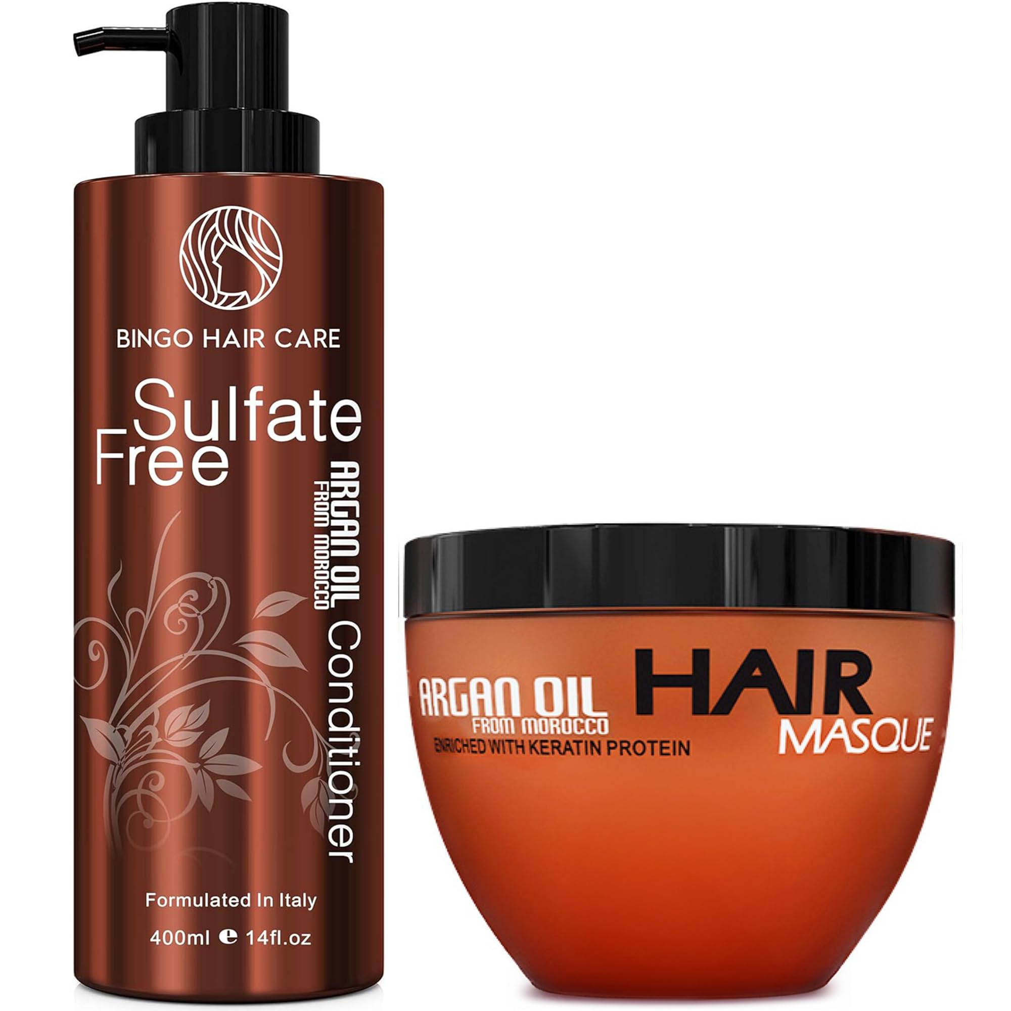 BINGO HAIR CAREMoroccan Argan Oil Conditioner and Moroccan Argan Oil Hair Mask