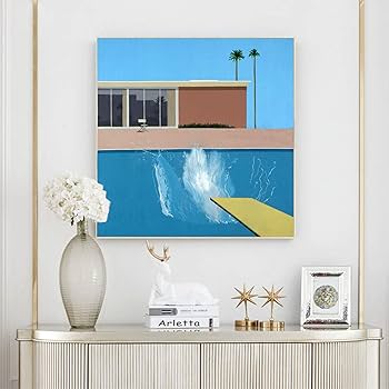 Amazon.co.jp: デイヴィッド・ホックニーの有名な絵画、「大きな