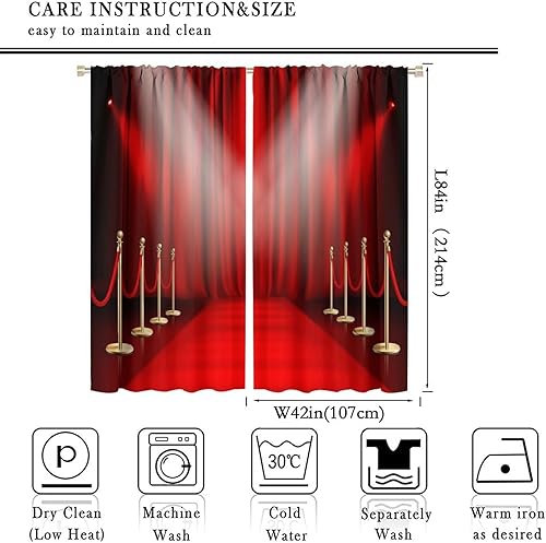 Miniatura 68 de Cortinas opacas para cine en casa, diseño retro moderno, tiras de película de palomitas de maíz para cámara de película, bolsillo para barra,