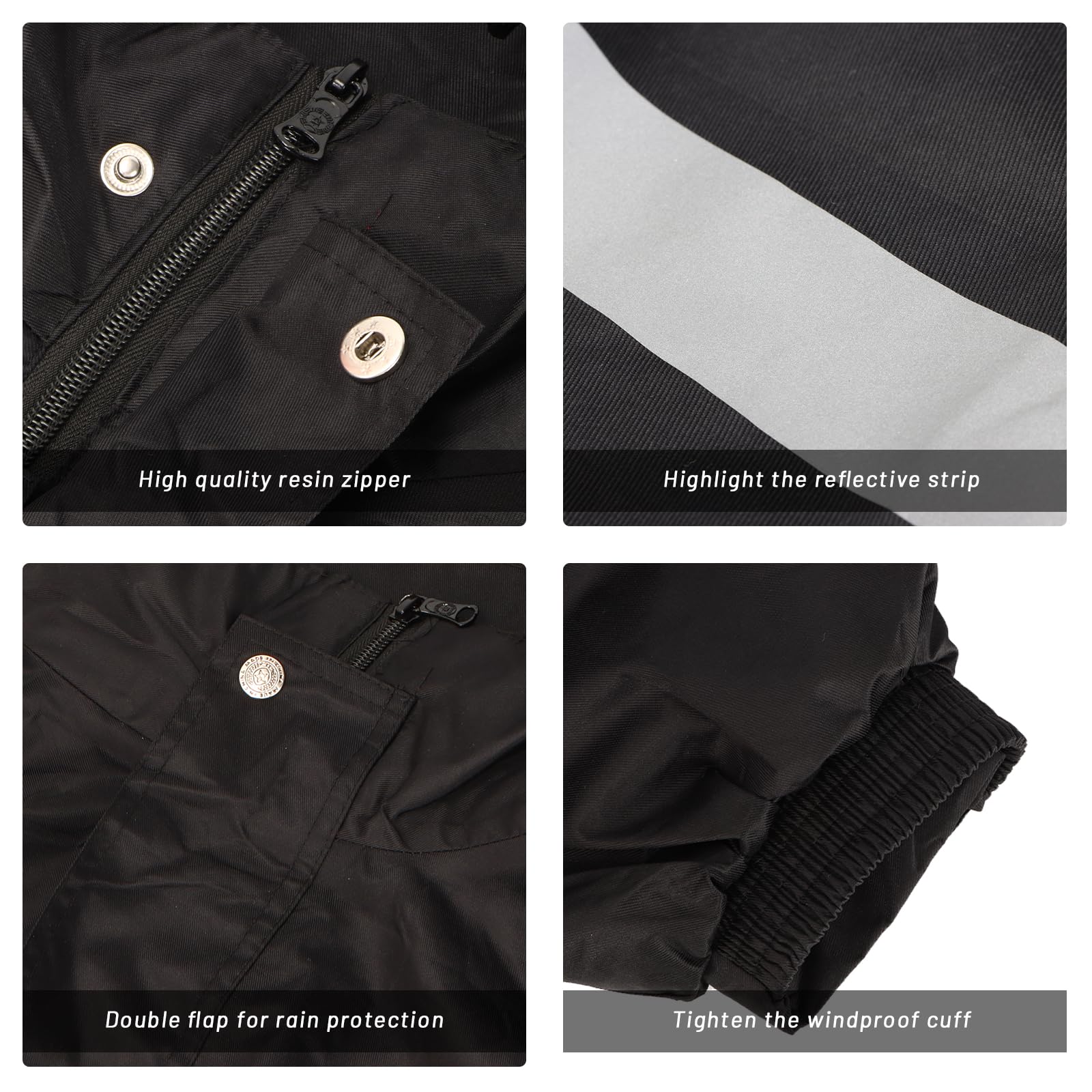 Ynport Crefreak Impermeabile da uomo Giacca da pioggia lunga impermeabile Abbigliamento antipioggia traspirante Riflettente con cappuccio ripiegabile per uomo Donna Adulti