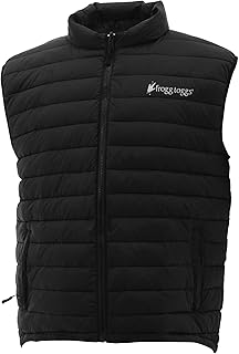 FROGG TOGGS Co-Pilot Insulated Vest, Water-Resistant, Medium, Black (PF33101)