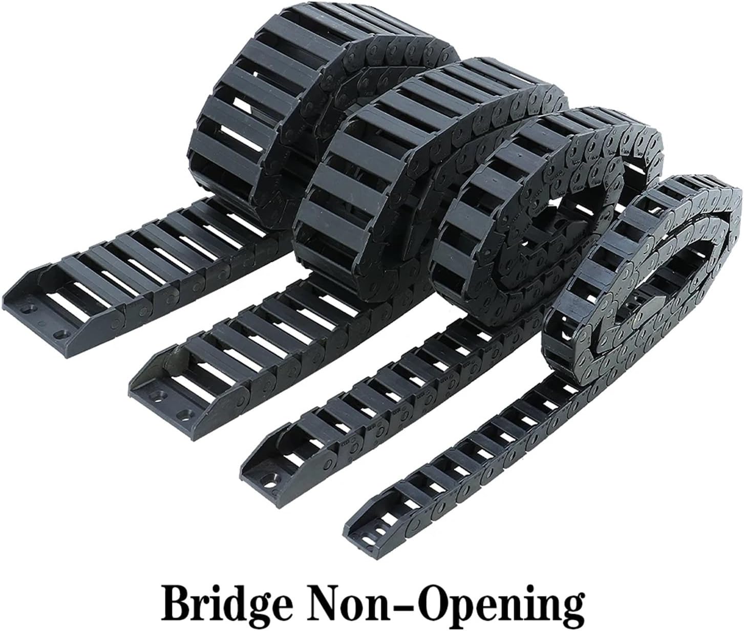 Transmission Chain of Power New Cable Drag Inner Size 18x37mm Outer Size 23x48mm L1000mm Chain Wire Carrier for CNC 3D Printer Engraving Voron CNC Router Transmission Chain of Power