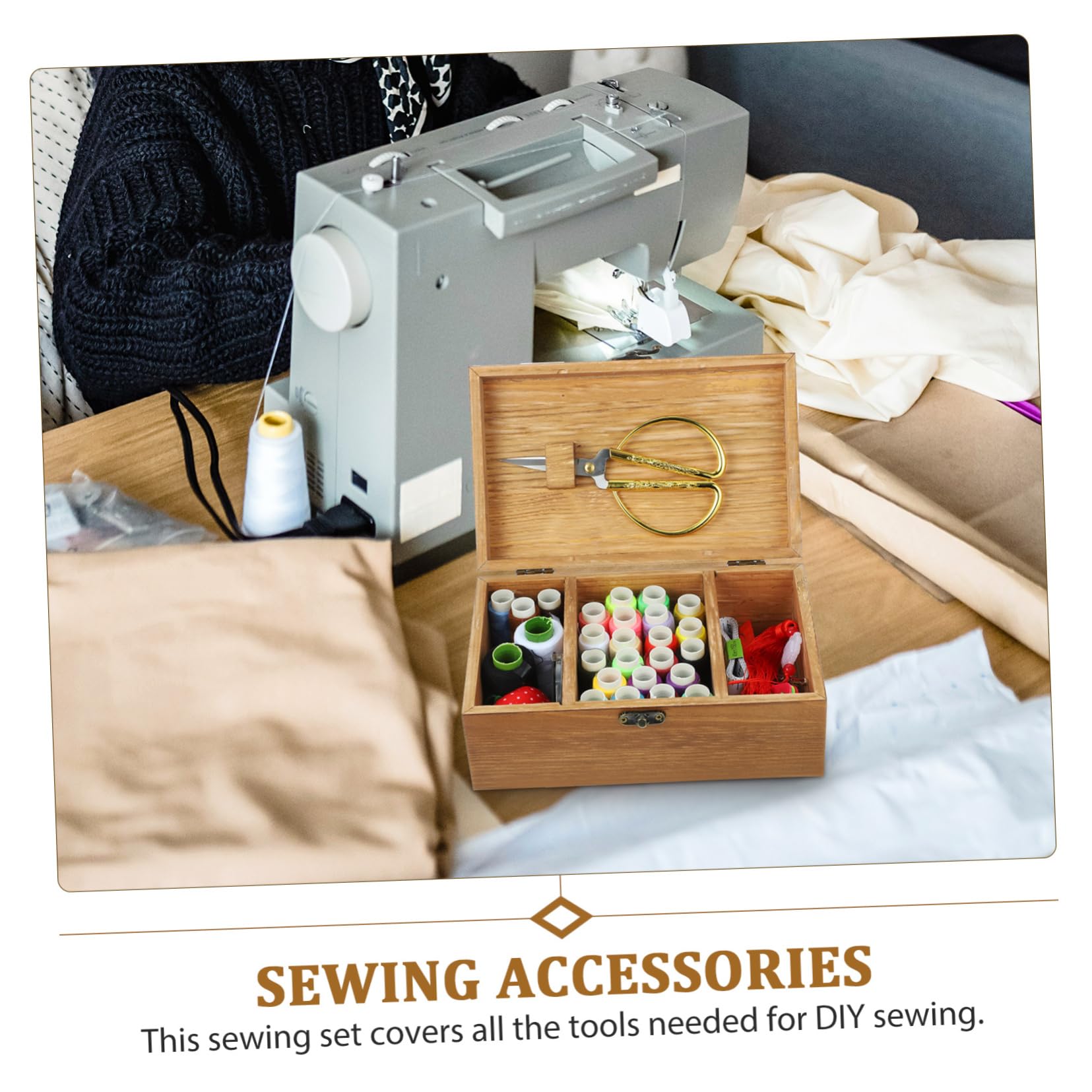 Kit de Costura Portátil y Ligero Hilos de Coser y Agujas de Acero Inoxidable para DIY y Uso en Casa