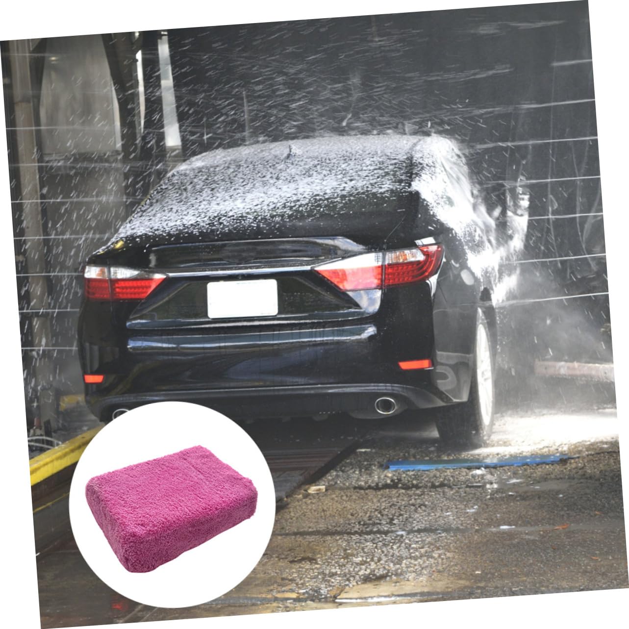 Ciieeo 2 Series Esponja De Limpieza para Esponja Absorbente De Microfibra para Lavado De Automóviles para Superficies Secado Rayones Color Aleatorio Color 2 Piezas*2